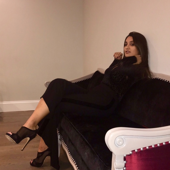 Jimmy Choo Mesh and Suede Marble Peep toe booties - Picture 5 of 8